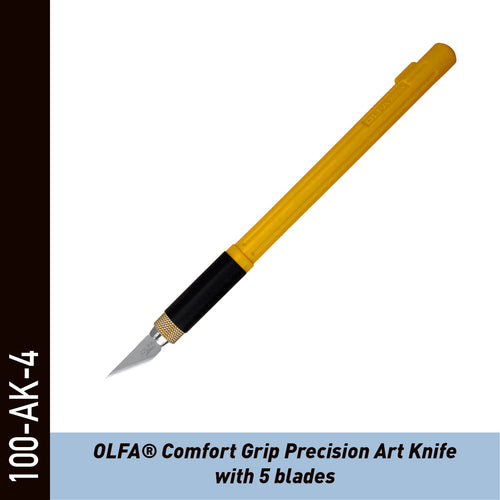 Olfa Comfort Grip presisjonskniv 100-AK-4 for folie og vinyl