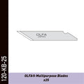 OLFA universal knivblader 120-KB-25 til folie og vinyl