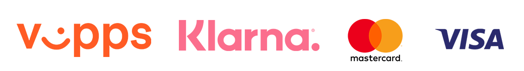 Betal med Vipps, Klarna, Mastercard og Visa