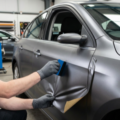 3M™ Wrap Film 2080-S120, Satin White Aluminum, bredde 1524 mm